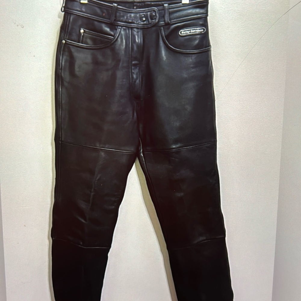 Harley Davidson Authentic Leather Pants Size 14